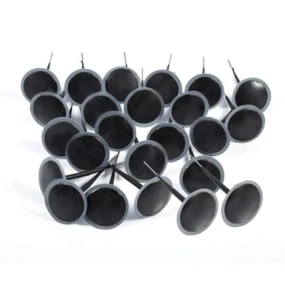 Image of VIFERR Tyre Plug Patch, 24Pcs Tubeless Puncture Repair Wired 6mm Mushroom Patch Compatible with Car Motorcycle Truck Bus And Agricultural Tyres