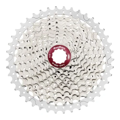 Image of SunRace Unisex Adult CSMX3 10SPEED CASS 1142T SIL 10 speed Cassette Silver,