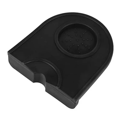 Image of Large Tamping Mat Silicone Coffee Tamper Mat, Anti skid Holder Pad for Semi Automatic/Operating Machine(Black)