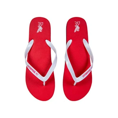 Image of FOCO Football Liverpool FC Premier League One European Summer Flip Flops Shoes