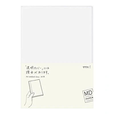 Image of Midori 49360006 Clear Plastic Case for Notebook, A5