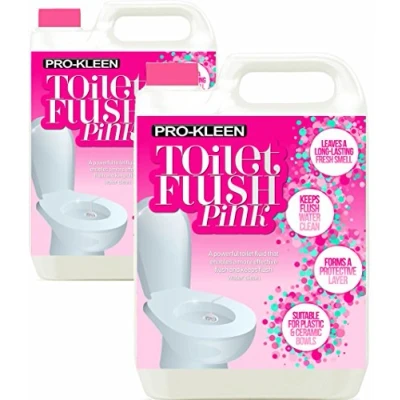 Image of 10L of Pro Kleen Toilet Fresh Flush Cleaning Liquid Pink Fluid Formula for Caravans, Motorhomes &amp; Boats Concentrate, Easy to Use, Leaves a Protective Layer, Ensures Effective Flushing