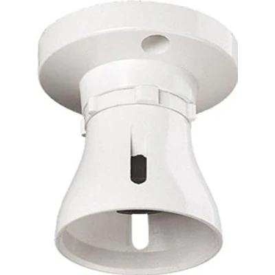 Image of Batten Lampholder with Skirt, White