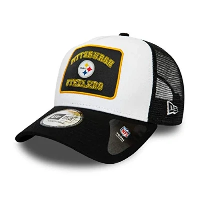 Image of New Era Pittsburgh Steelers NFL Cap verstellbar Trucker Kappe American Football weiss One Size