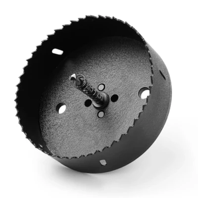 Image of HSAWBIT HSS Bi Metal 130mm Hole Saw, M42 Fast Cut Extra Cobalt Cutter 45mm Cutting Depth, For Stainless Mild Sheet Wood Plastic Various Materials