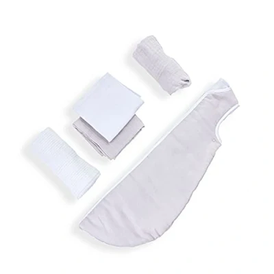 Image of Clair de Lune Summer Night time Bundle Baby Gift Set Sleeping Bag Swaddle Muslins Blanket
