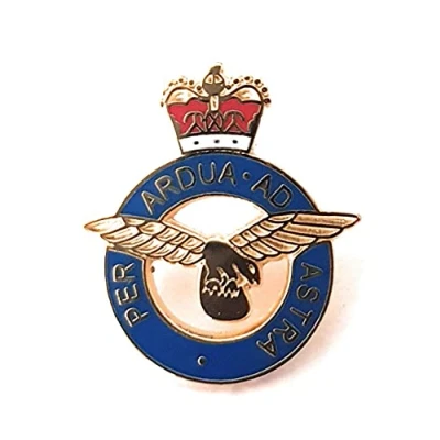 Image of Royal Air Force RAF Insignia Crest Military Enamel Lapel Pin Badge