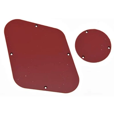 Image of Dopro LP Rear Control Plate Switch Cavity Cover For USA Les Paul Red 3 Ply