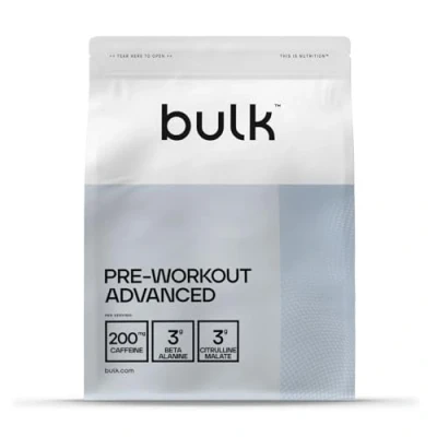 Image of Bulk Pre Workout Advanced, Apple and Lime, 500 g, 29 Servings, Packaging May Vary