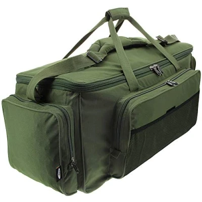 Image of DNA Leisure NGT Green Insulated Fishing Large Carryall Carp Tackle Bag with Padded Shoulder Strap