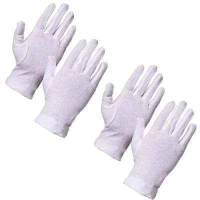 Image of 2x Pairs Of Medium Medisure 100% Cotton Medical Gloves Dry Skin/Eczema Moisturising Hand