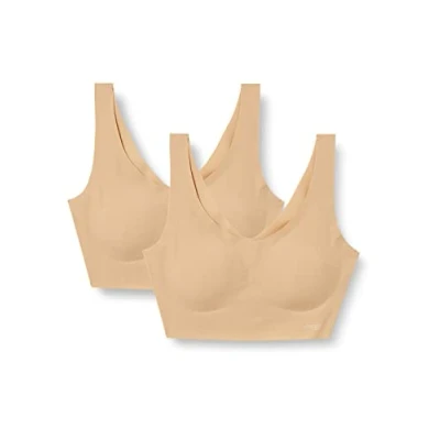 Image of Sloggi Women&#039;s Zero Feel Top EX 2P Bustier, Cognac, XS