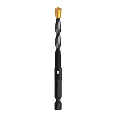 Image of Multi Material Drill Bit Ø 6mm Construction Ultimate Professional Hex 9 Rotary and Impact Drills Accessories, Purpose Drilling for Block Brick Soft Tile Wood Plastic Metal