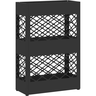 Image of vidaXL Umbrella Stand in Black 28x12x41 cm Steel