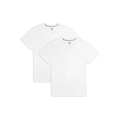 Image of Fruit of the Loom Mens Eversoft Cotton T Shirts, Breathable &amp; Moisture Wicking with Odor Control, Sizes S 4x, Crew 2 Pack White, XXL