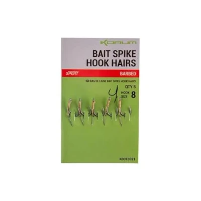 Image of Korum Bait Spike Hook Hairs 8 (5 pieces) Coarse hooks
