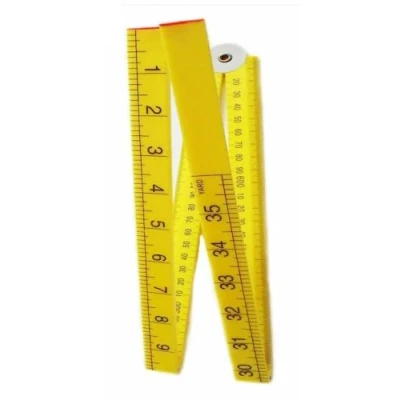 Image of 1 Meter Plastic Folding Foldable Rule Measuring Tool Metric Imperial Marking Hand Ruler
