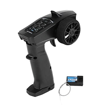 Image of RC Transmitter, 2.4GHZ 3 Channels Channel Transmitter and Radio Receiver Control System for Car Boat