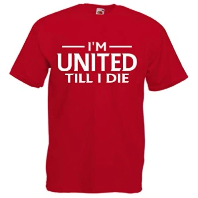 Image of United Till I DIE Premium Mens T Shirt X Large Red
