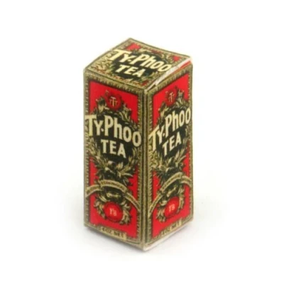 Image of MyTinyWorld 2 x Dolls House Miniature Red Tea Boxes