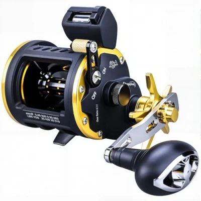 Image of Sougayilang Line Counter Fishing Reel Conventional Level Wind Trolling TRA 30R