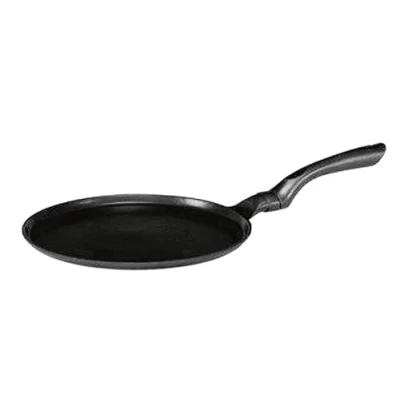 Image of Karl Kruger Delta Aluguss Series Crepes Pan, 24 cm, Metal, Black