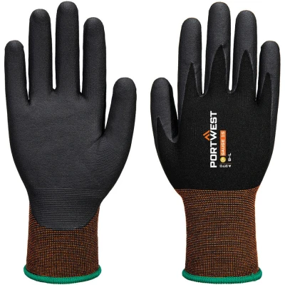 Image of Portwest GP Grip 15 Nitrile Micro Foam Black Large