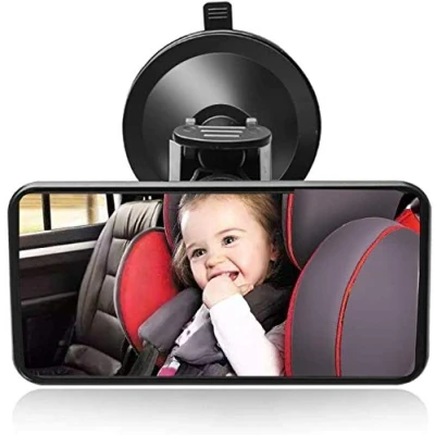 Image of Baby Car Mirror Suction Cup for Seat Forward Facing Mirrors Adjustable Rearview Wide Angle Convex Toddler Child Children Backseat Passengers