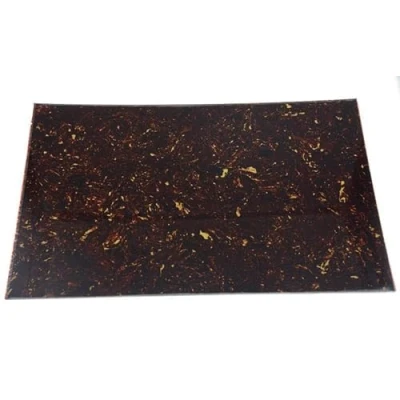 Image of Dopro Blank Guitar Bass Pickguard Material Scratch Plate Sheet 290x431mm Dark Tortoise 3 Ply