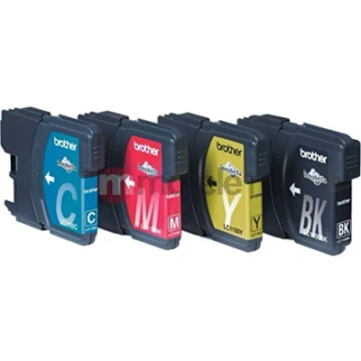 Image of Brother Inkjet lc 1100hy Compatible Ink Cartridges (Black, Cyan, Magenta, Yellow)