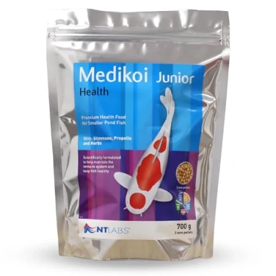 Image of NT Labs Medikoi Health, Complete Feed For All Pond Fish, Ideal Spring, Summer and Autumn Feeding, Contains Propolis, Maintains Immune System, Koi Fish Food (700 g) (3 mm) (Junior)