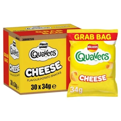Image of Walkers Quavers Cheese Snacks 34 g (Case of 30)