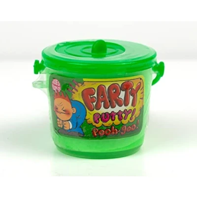 Image of Green Farty Putty Pooh Goo Tub Cracker Filler Mini Gift