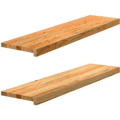 Image of vidaXL Window Sills 2 pcs Light Brown 100x30x2 cm Solid Wood Oak