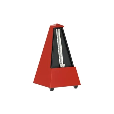 Image of Wittner Taktell Pyramidenform Metronom Kunststoffgehäuse ohne Glocke dunkelrot matt