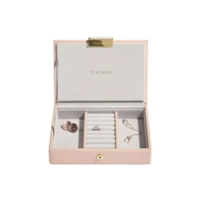 Image of Stackers Blush + Champagne Gold Mini Jewellery Box Lid