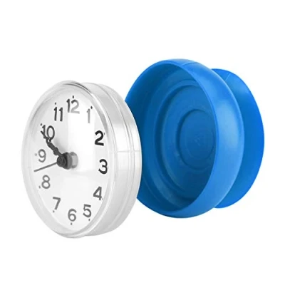 Image of Yosoo Waterproof Shower Clock with Suction Cup Round Face Arabic Digital Dial Bath Bathroom Kitchen Accessories (Blue)