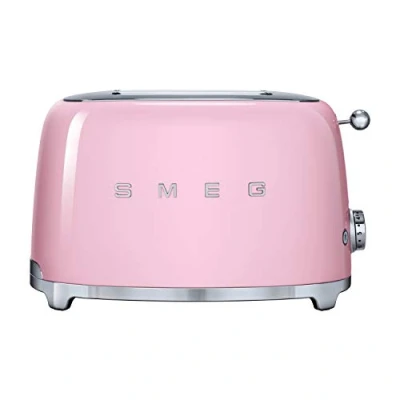 Image of Smeg TSF01PKUK 50s Retro 2 Slice Toaster Pink