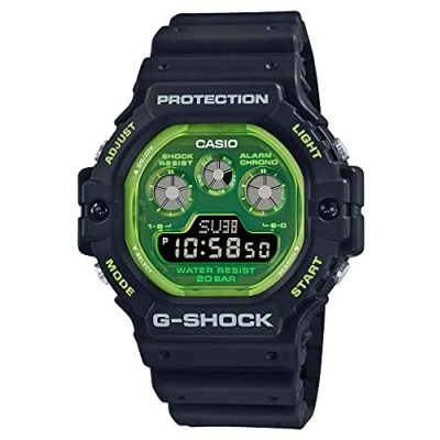 Image of Casio G Shock DW 5900TS 1JF [20 ATM Water Resistant Transparent Fluorescent dial 5900] Watch Shipped from Japan, Clear