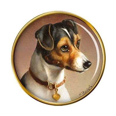 Image of Jack Russell by Carl Reichert Pin Badge