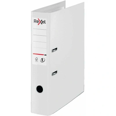 Image of Rexel Choices Lever Arch File Polypropylene Foolscap 75mm Spine Width White (Pack 10) 2115515