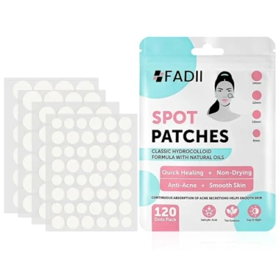 Image of Pimple Patches Pack Of 120 Hydrocolloid Spot Fast Acting Salicylic Acid Acne Vegan &amp; Cruelty Free Patch Clear Stickers for Face