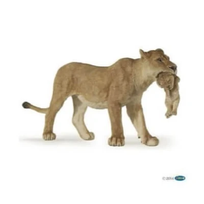 Image of Papo WILD ANIMAL KINGDOM Figurine, 50043 Lioness with cub, Multicolour, Small