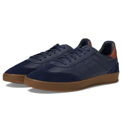 Image of Cole Haan Men&#039;s Grandpro Topspin Golf Sneaker, Navy British Tan Gum, 10 UK