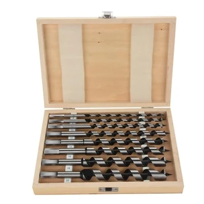 Image of 8pcs Carbon Steel Auger Bit Set,Wood Drill Set Wooden Case Precision Machined Hex Shank Wood for Tiles Porcelain Ceramic Glass 6/8/10/12/14/16/18/20 mm