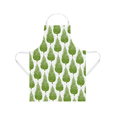 Image of Thornback and Peel Christmas Tree Apron, Cotton, White, 60 x 80 3 cm