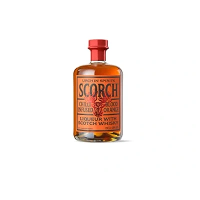 Image of Scorch liqueur with Scotch Whisky, Party shots, Blood orange and chilli, Vegan GF, 70 cl
