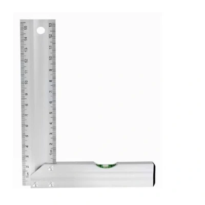Image of NEW 6&quot; 150mm Small Carpenter Square Aluminium Spirit Level Set Measuring Tool Durable Quality