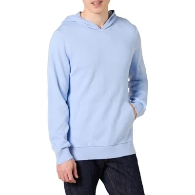 Image of Amazon Essentials Men&#039;s Relaxed fit Hoodie Jumper, Powder Blue, M