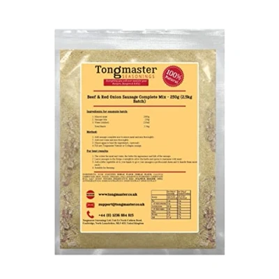 Image of Beef &amp; Red Onion Sausage Complete Mix 250g (2.5kg Batch)